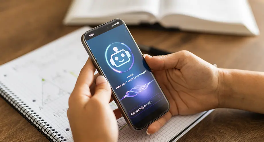 person using a smart phone