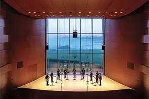 musicians on the stage